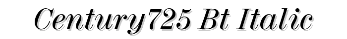 Century725 BT Italic font